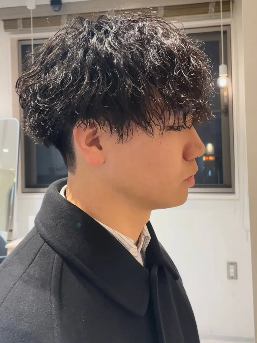 パーマ メンズ メンズパーマ 波巻きパーマ 似合わせカットのプロ 美容師yamadaのヘアスタイル