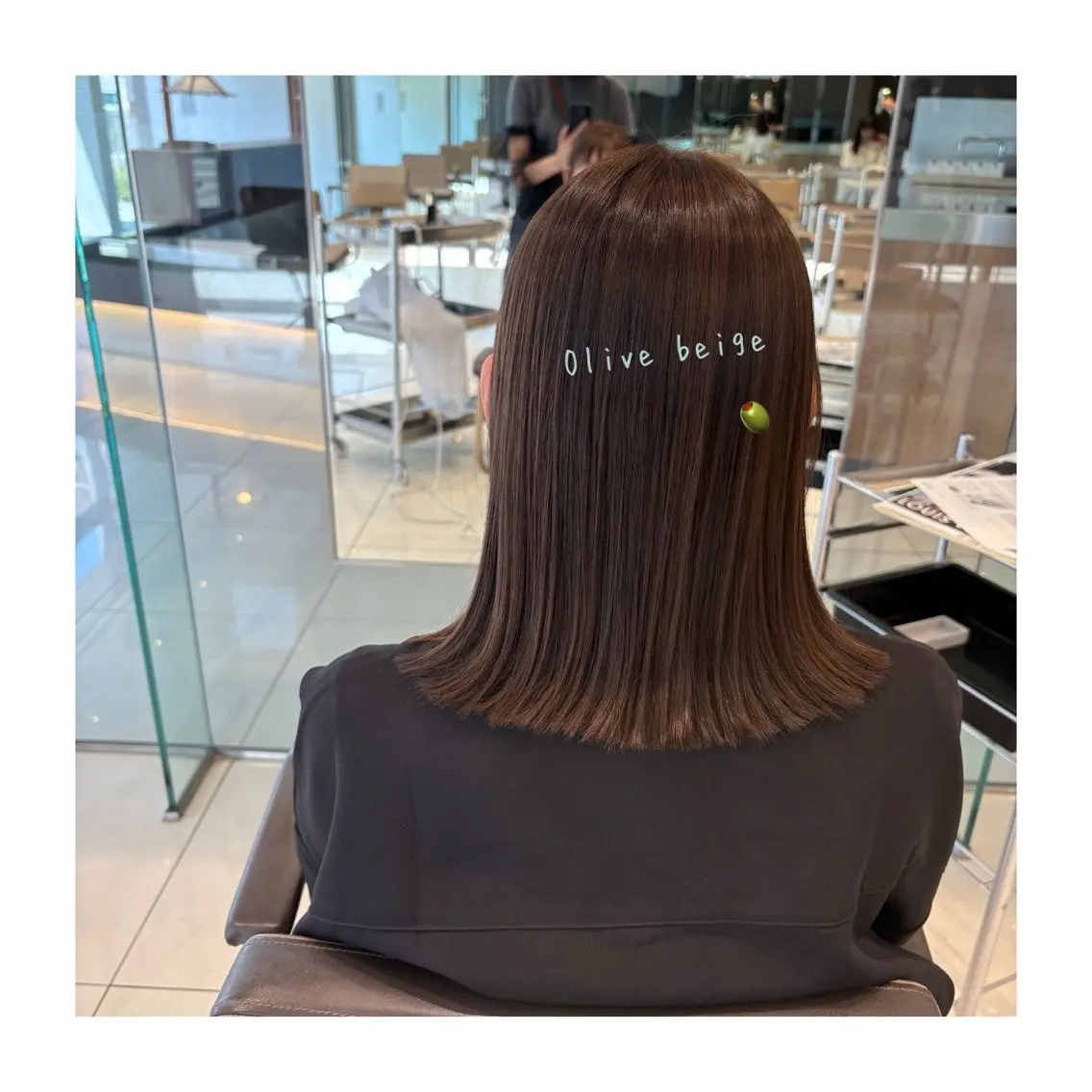 ミディアム カット 縮毛矯正 髪質改善🫧イチカワ アリサ🫧のヘアスタイル