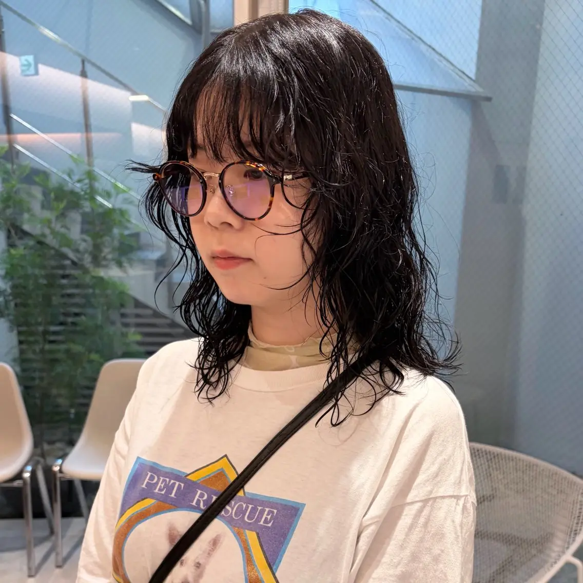 ミディアム パーマ ミディアムパーマ カット パーマ トリートメント レイヤーカット🪄 ヘアセット🪄シホのヘアスタイル