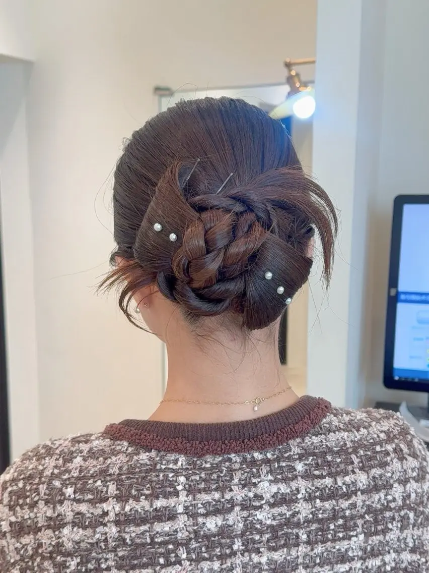 【お任せ限定🎀♡】ヘアセット ￥３８５０の写真