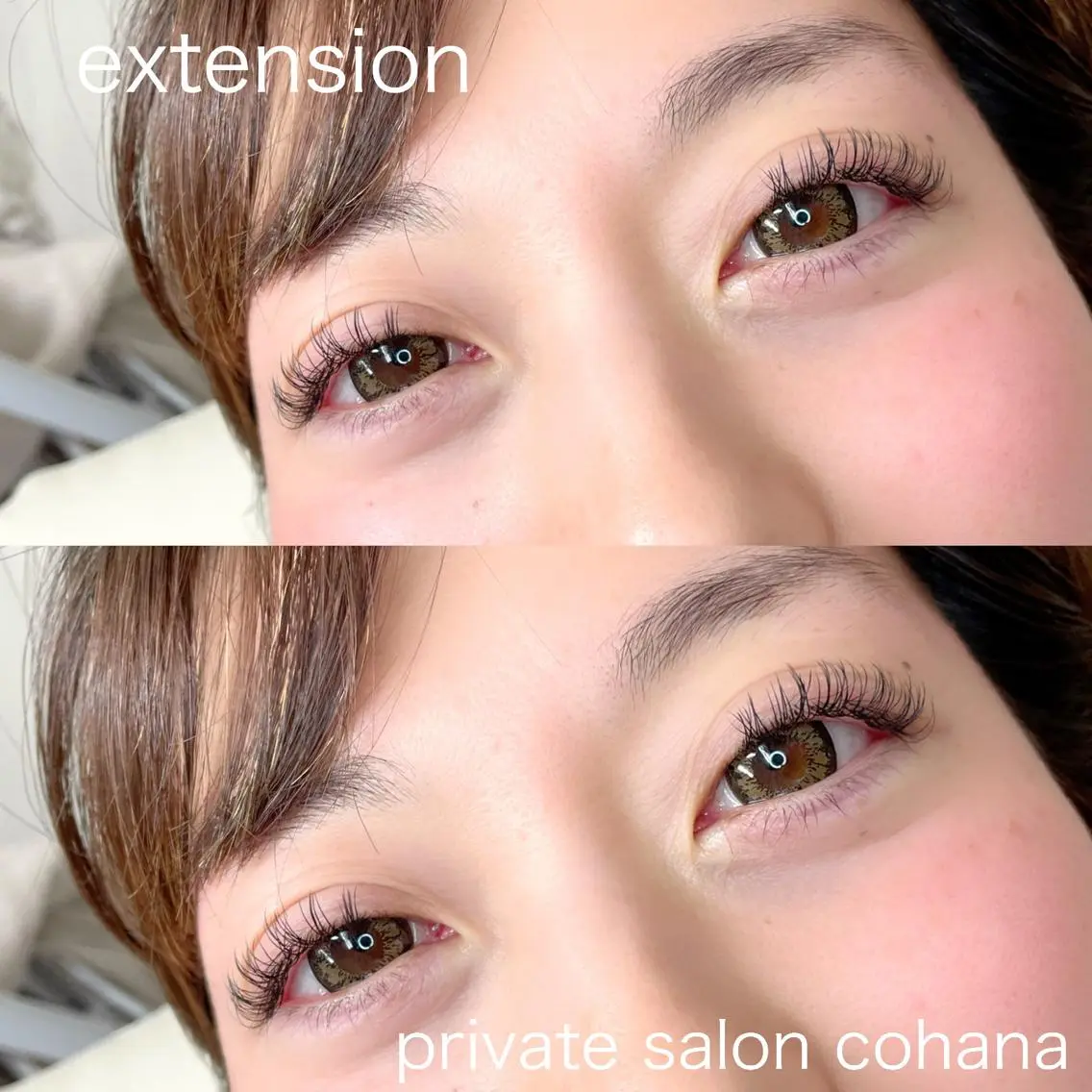マツエク・マツパ Dカール フラットラッシュ mari cohanaのマツエク・マツパデザイン