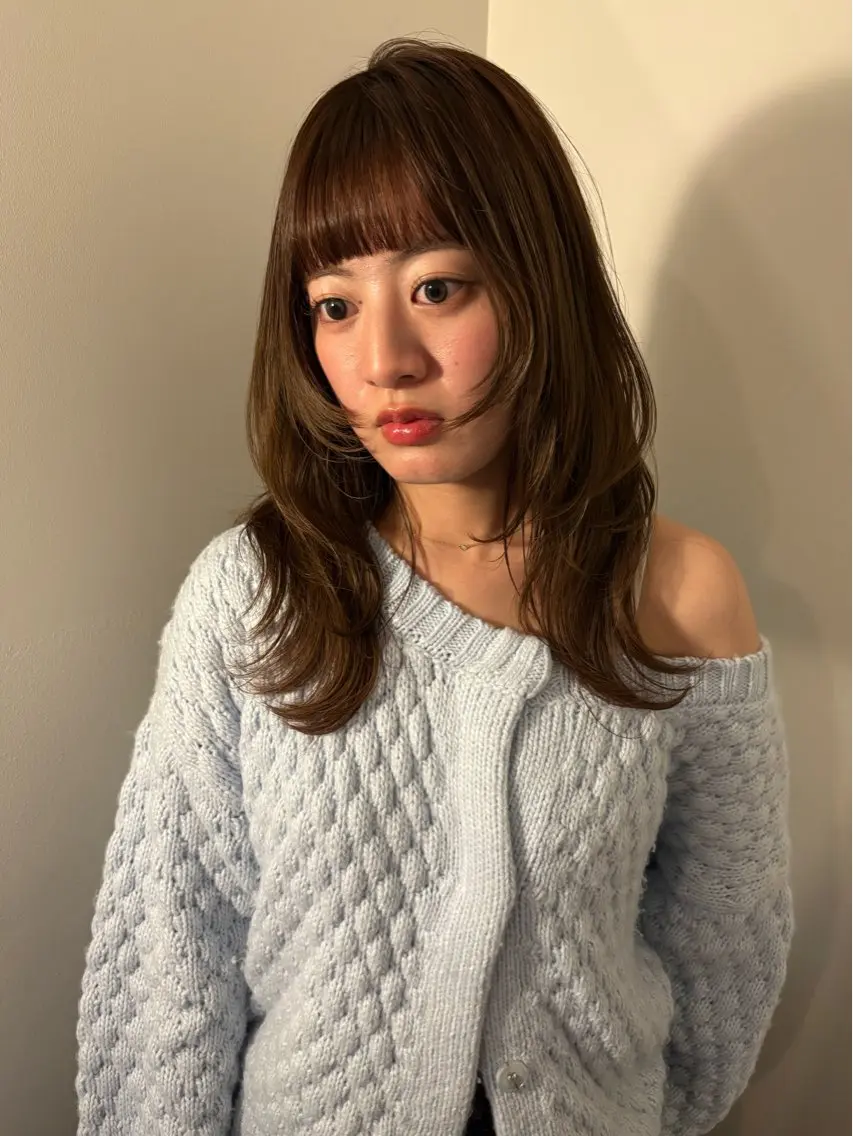 ロング レイヤーカット カット person♡kii マオのヘアスタイル
