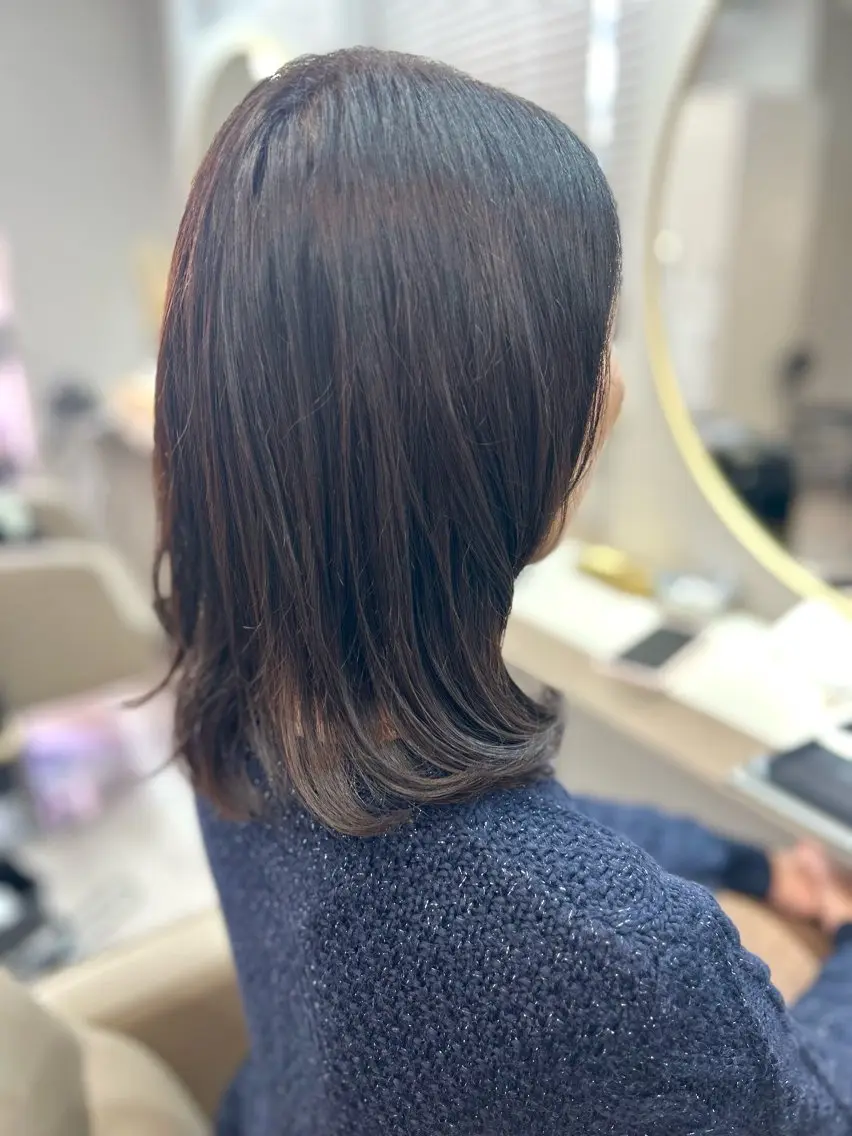 ミディアム カット 池田 太一のヘアスタイル