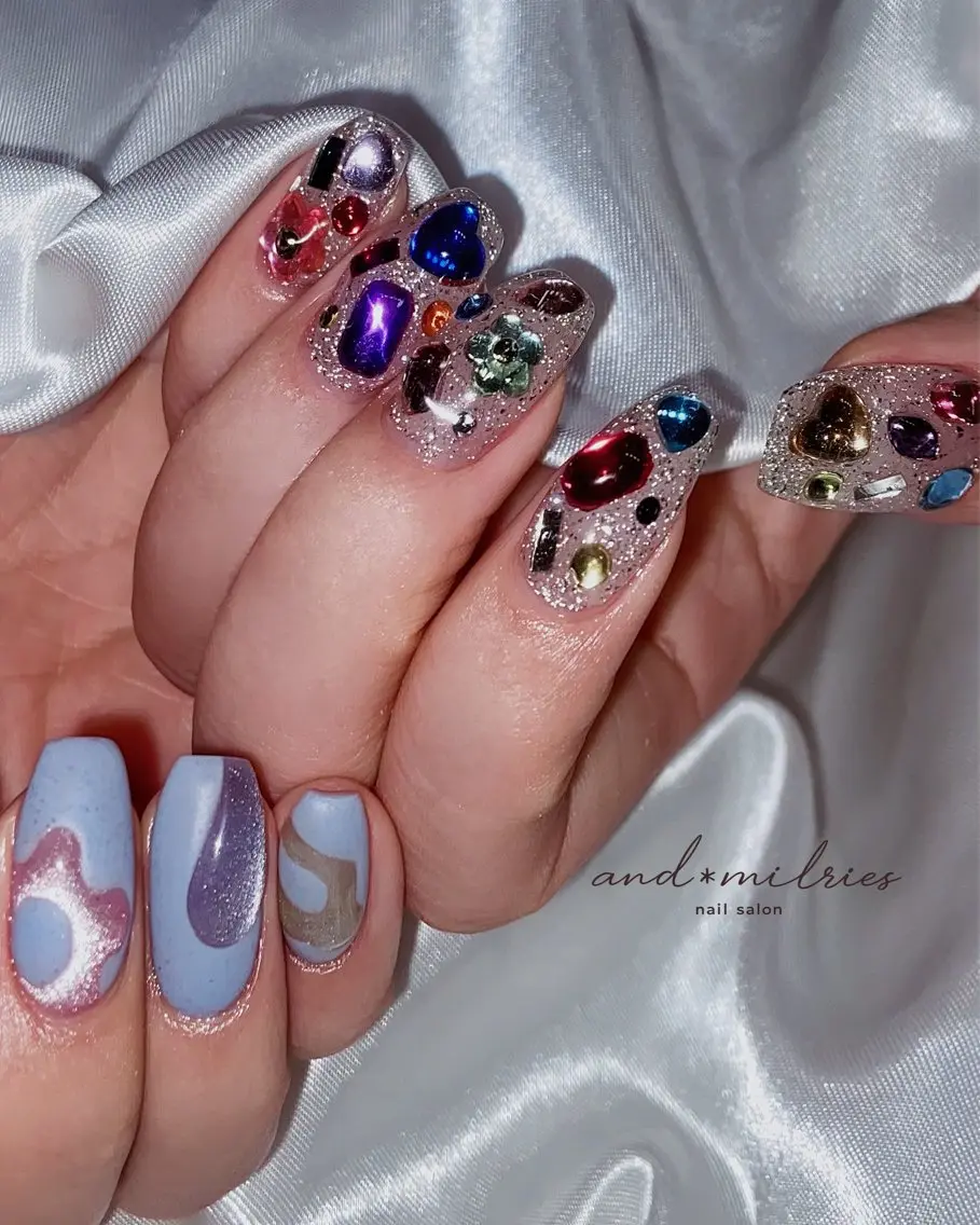 ネイル アートネイル 長さ出し ロングネイル ハンドネイル and* milriesのネイルデザイン