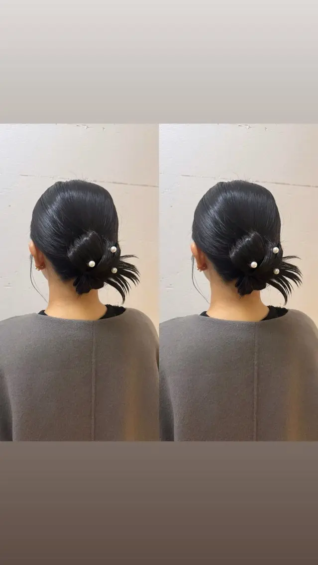 『𓏲𑁘ᮬ平日限定𓏲𑁘ᮬ』ヘアセット ヘアメイク💞結婚式💐イベント前などに❣️ペアでも🙆🏻♀️ ̖́の写真