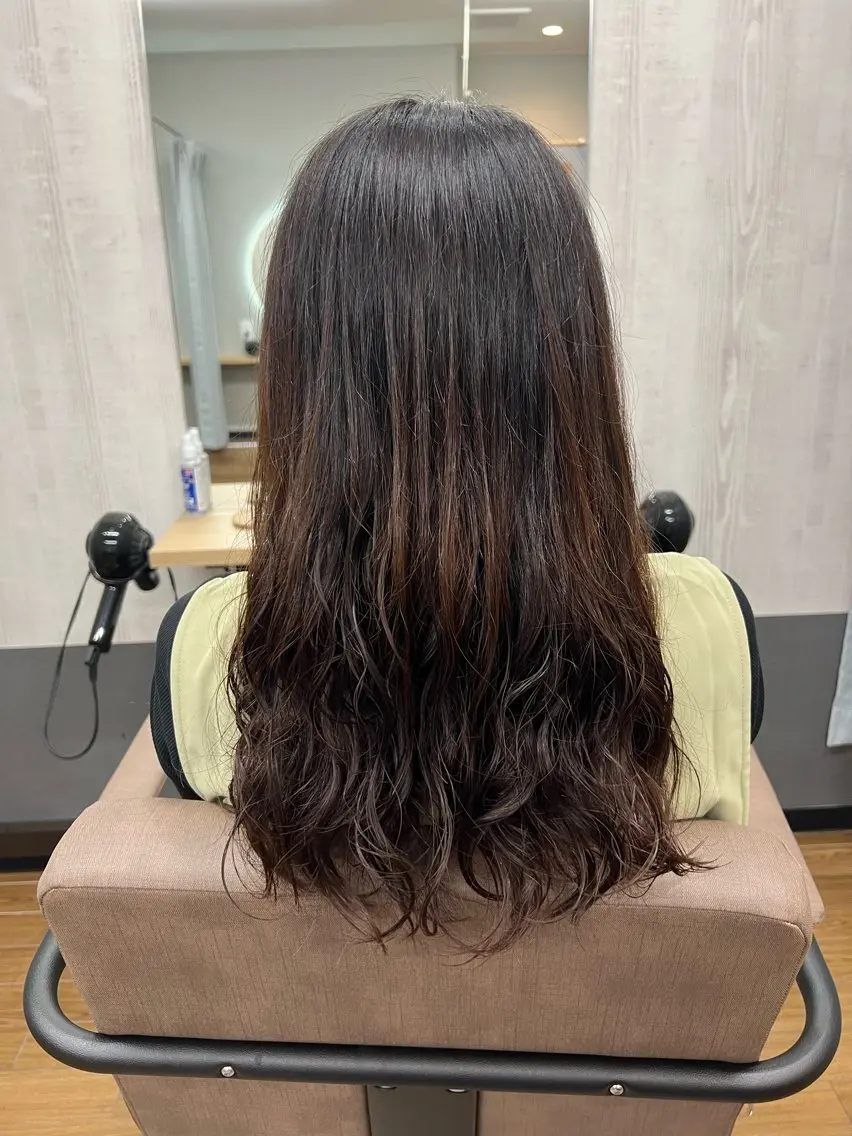 セミロング カット パーマ TELA HAIR 幕張本郷店 千尋のヘアスタイル