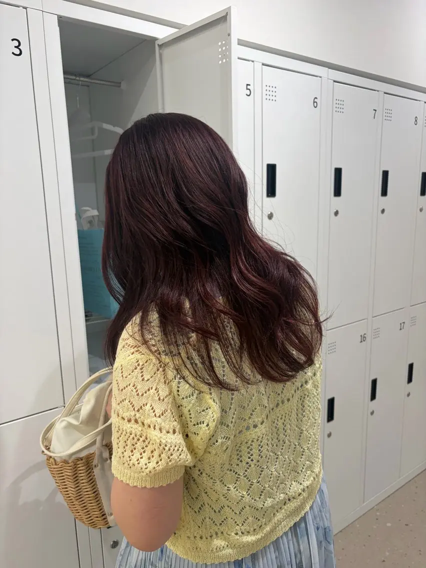 カラー ラベンダーカラー ピンクカラー ピンクラベンダー ヘアカラー 松本 ゆらのヘアスタイル