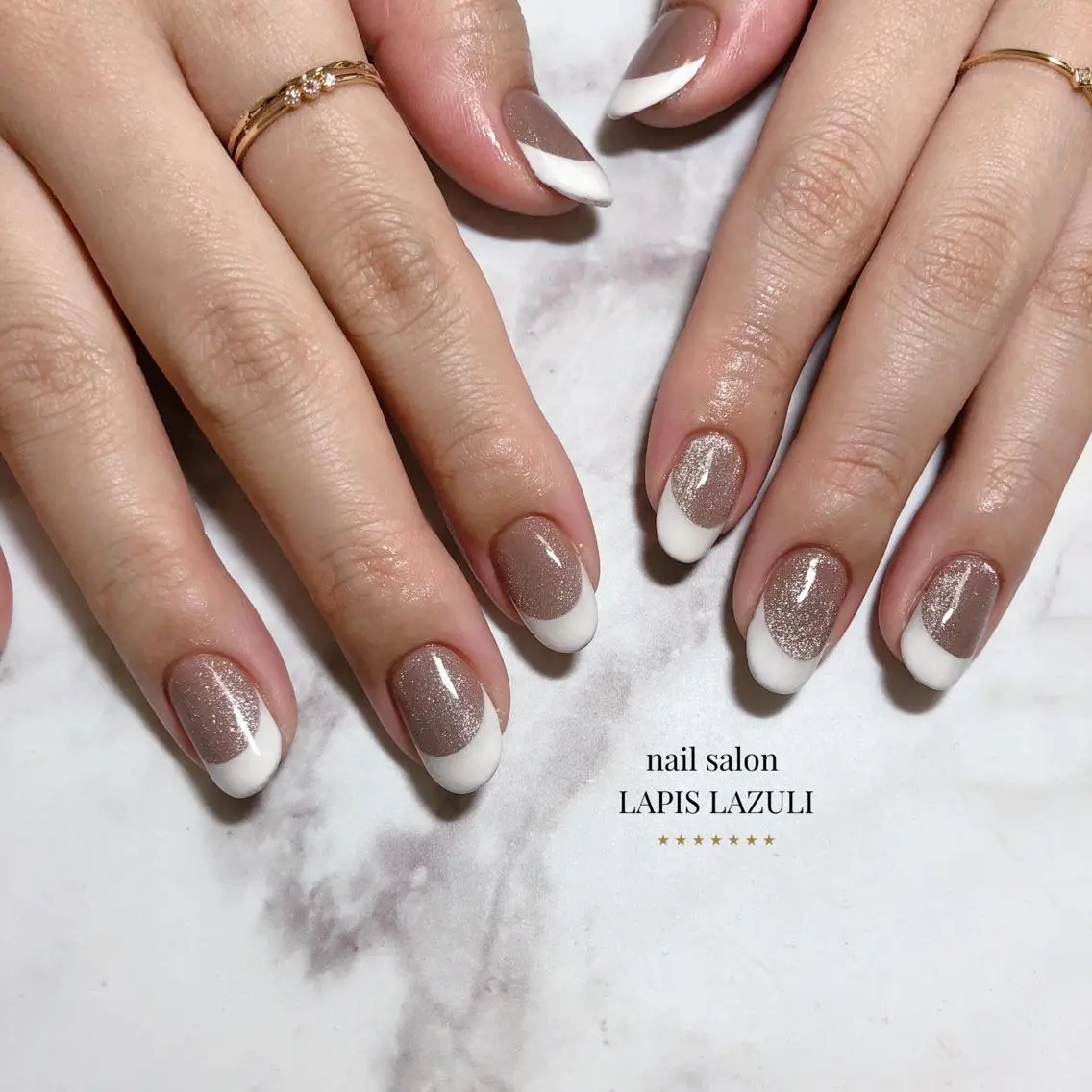 ネイル ハンドネイル nail salon ラピスラズリのネイルデザイン