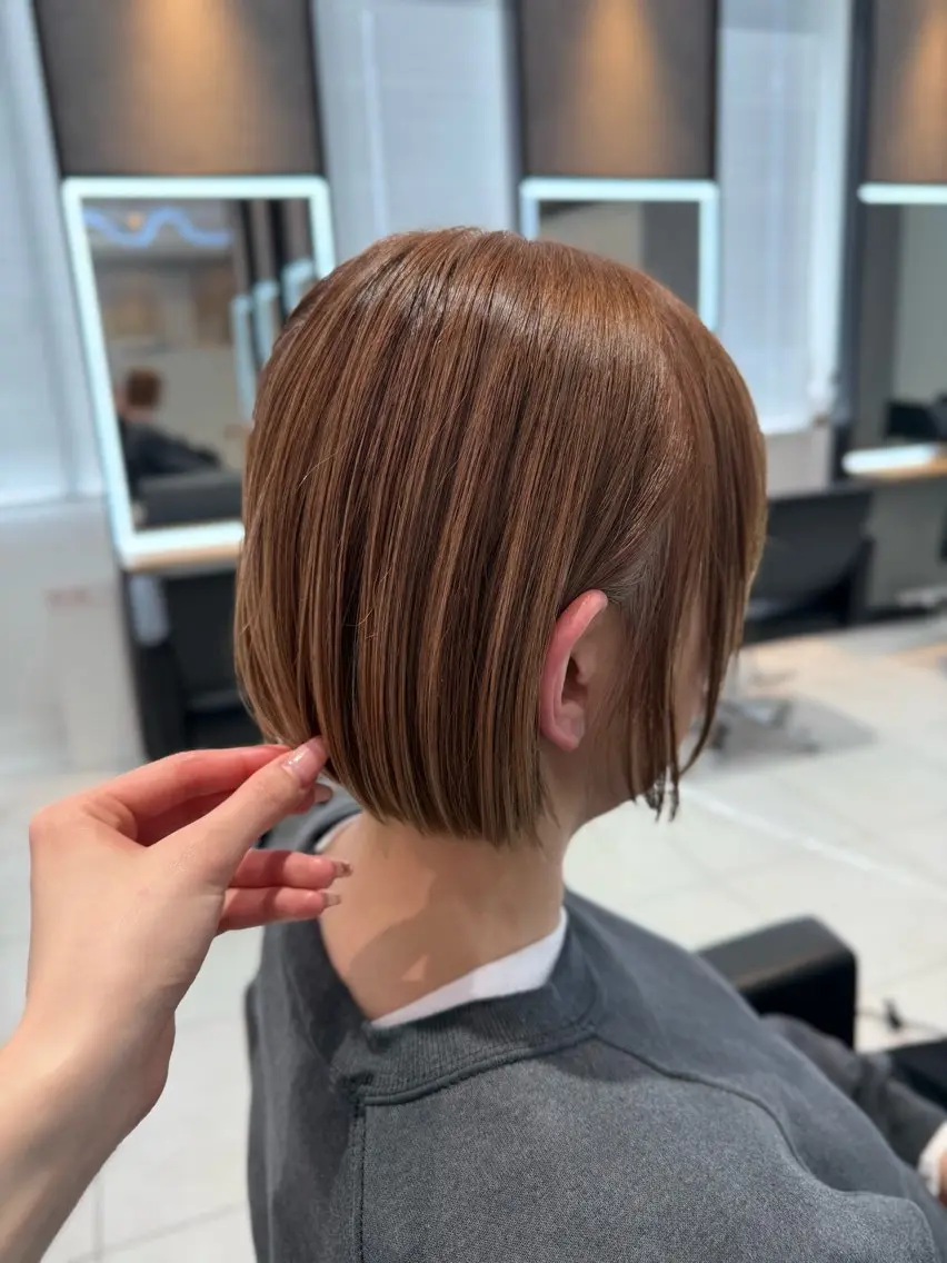 ショート カラー ヘアアレンジ ボブ カット ヘアカラー YUA 🌼のヘアスタイル
