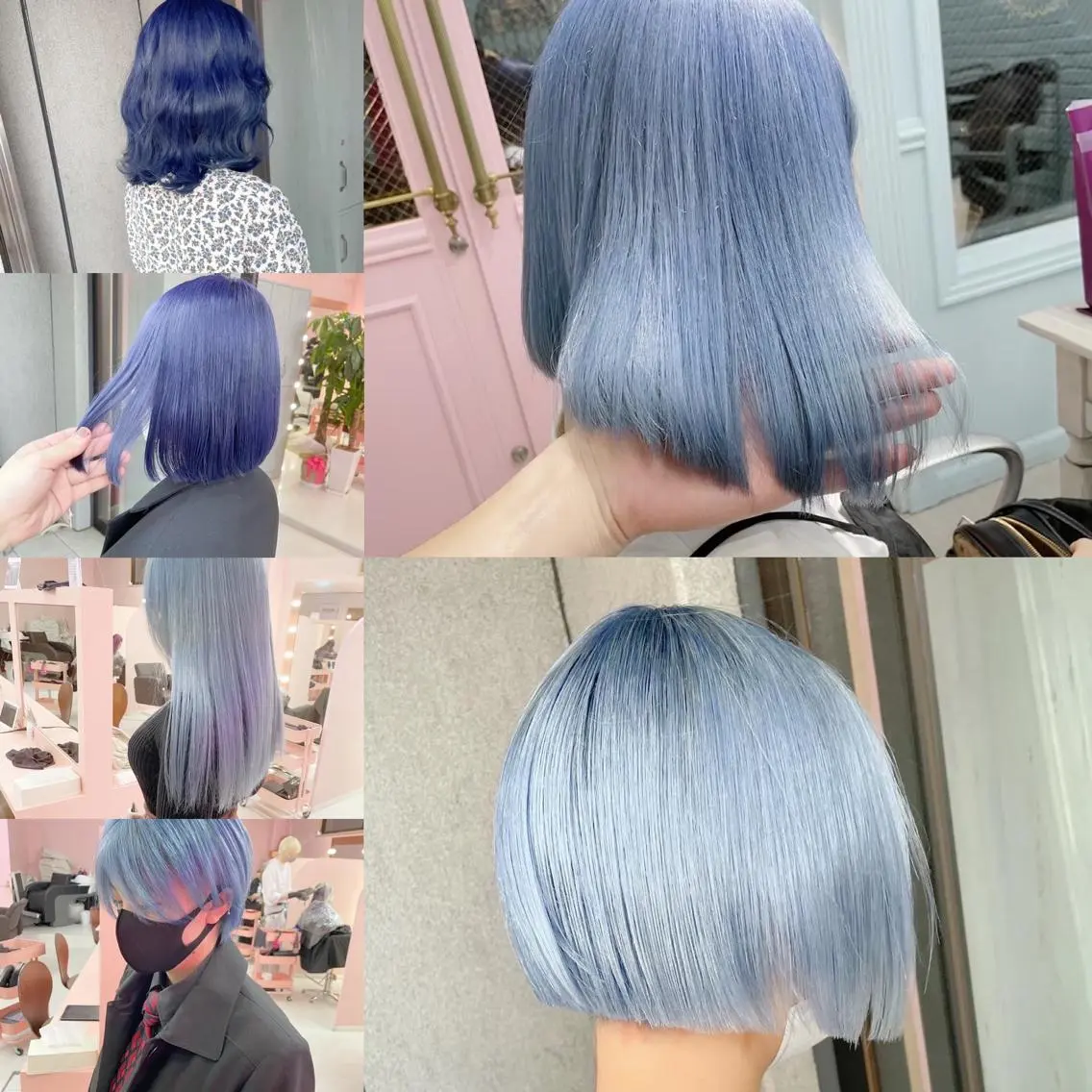 セミロング カラー MOMO艶髪 🩵モテカラーのヘアスタイル