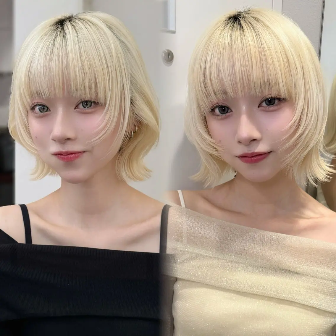 イメージチェンジメニュー【小顔似合わせカット】✕【ブリーチ】✕【透明感フルカラー】✕【高保湿トリートメント】の写真