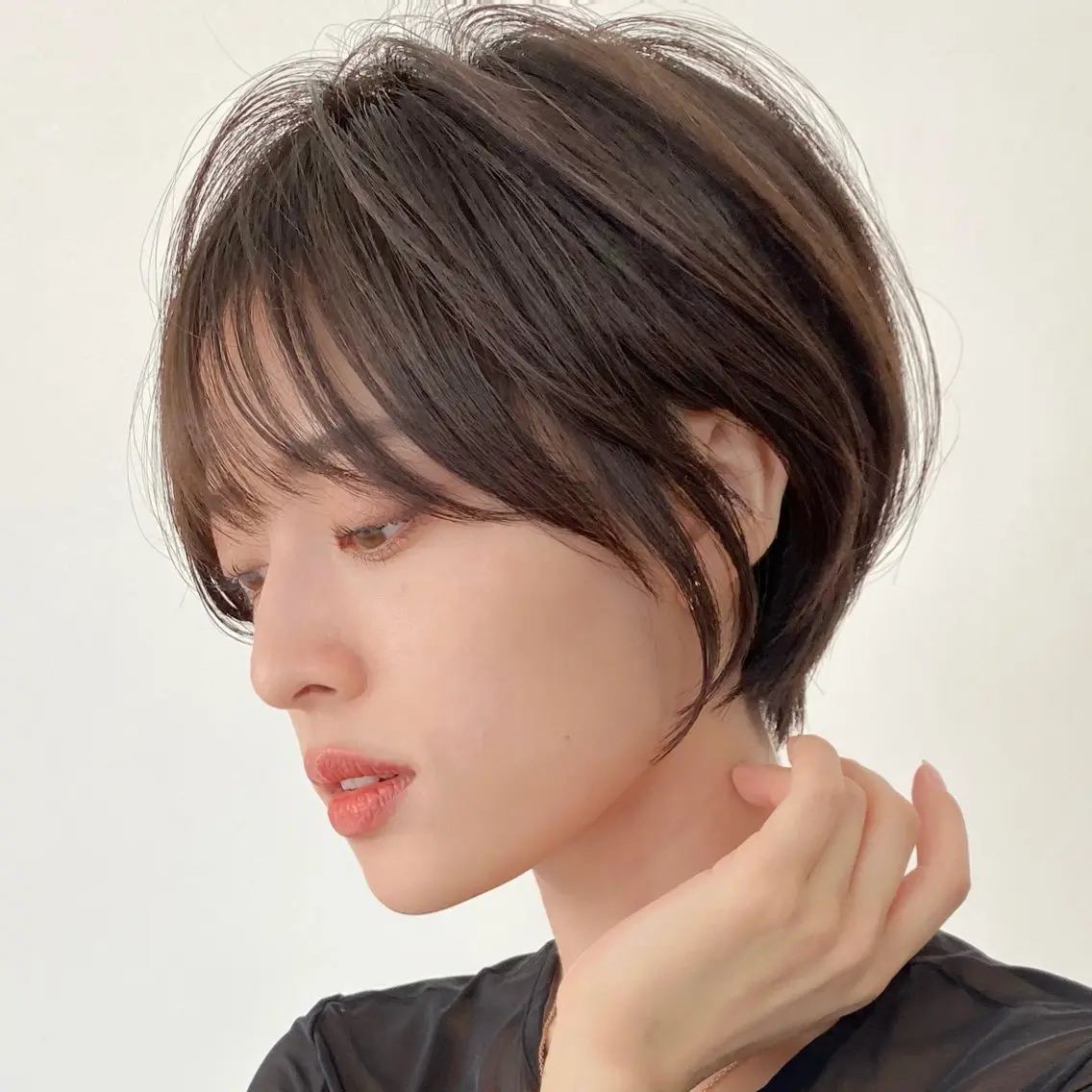 ショート カット ヘアカラー トリートメント 朝ラク/大人ショート /銀座/若狭真央のヘアスタイル