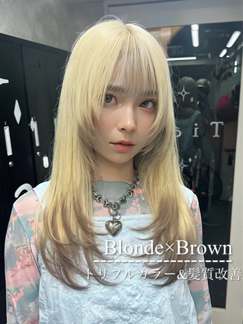 セミロング カラー シールエクステ ベージュカラー 黒髪 ブリーチ ブロンド ヘアカラー トリートメント ハイトーン特化💍 NØRN💍韓国のヘアスタイル