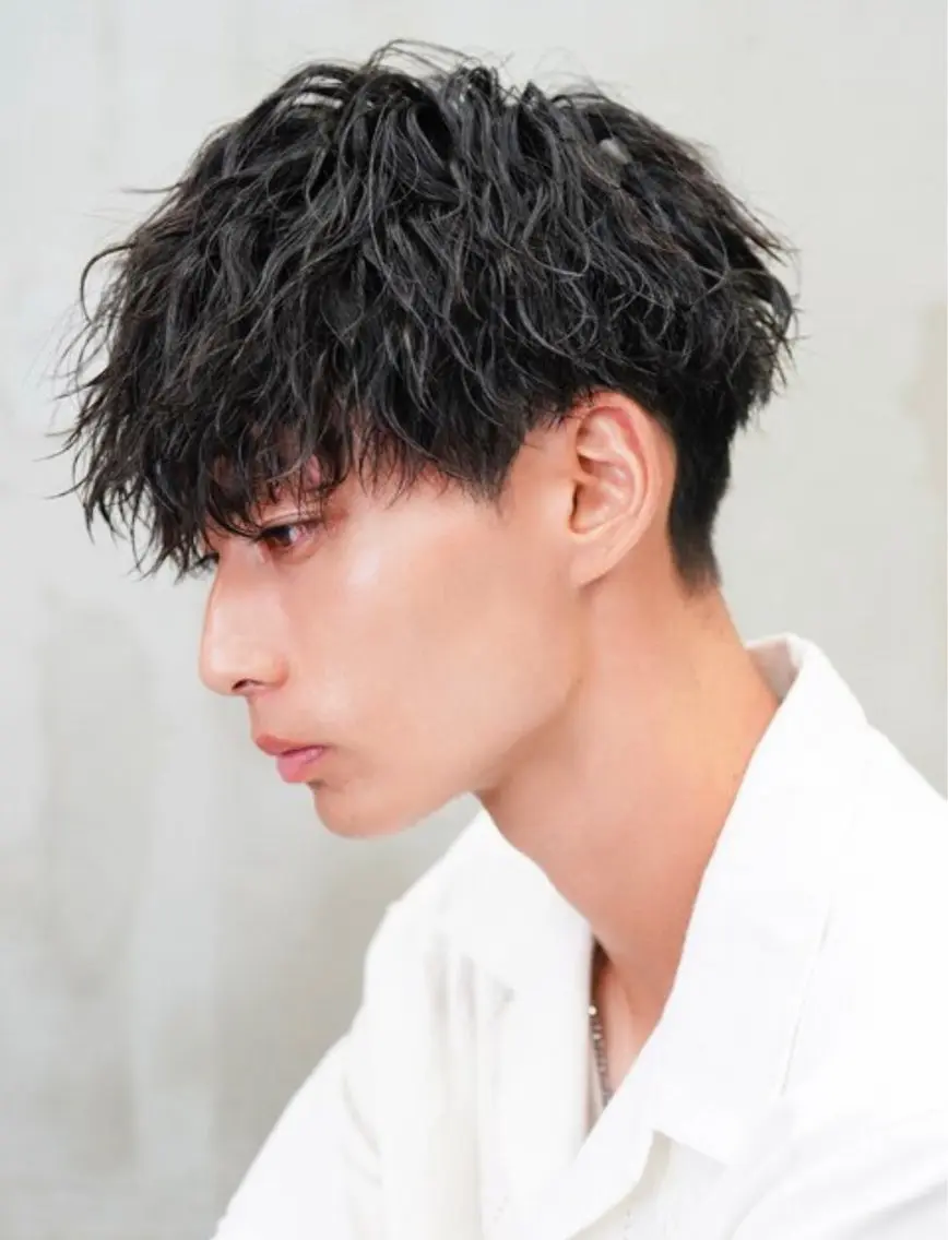ショート カット パーマ トリートメント ヘアセット 蛯原 興輝のヘアスタイル