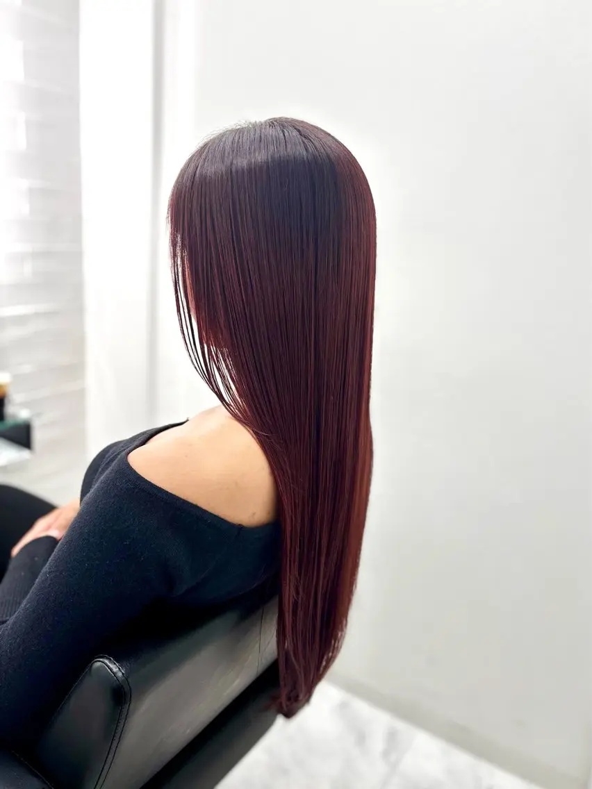 カット+特許取得！ダメージレスカラー+髪質改善メテオ酸熱トリートメント+ナノバブルの写真