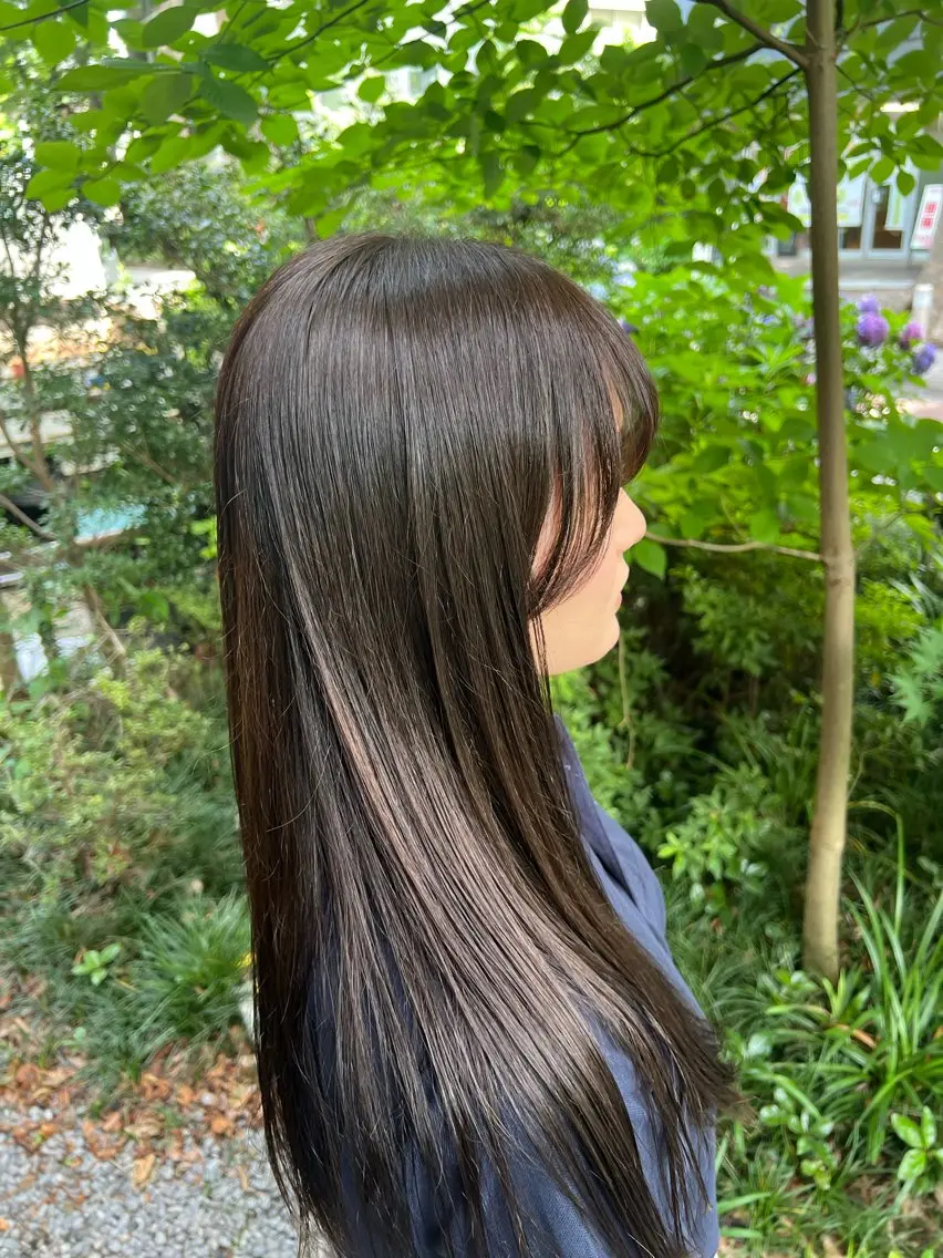 💎新規様💎 ブリーチなしで出す透明感&艶カラー➕milbonトリートメントの写真