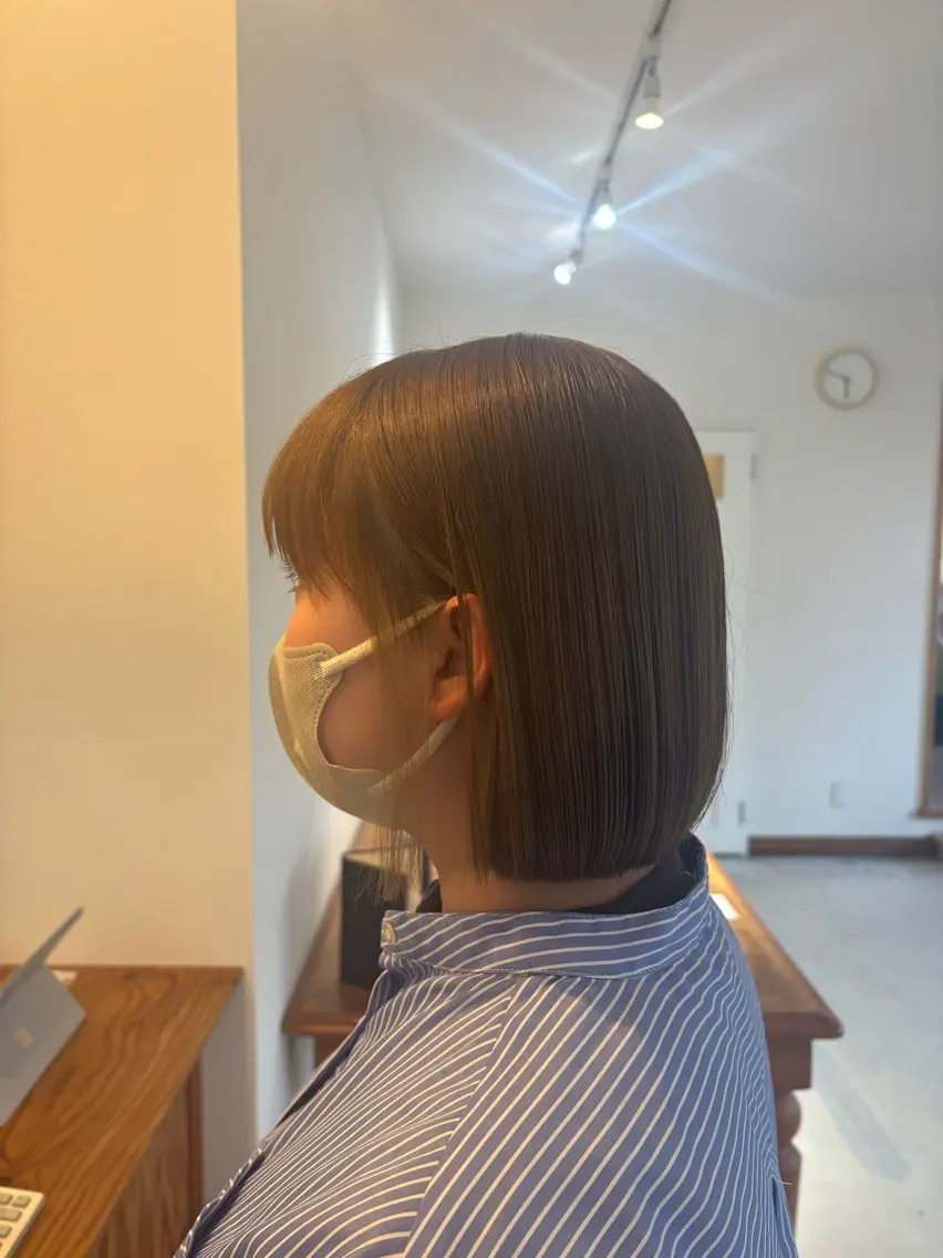 ミディアム ヤマノウチ アヤカのヘアスタイル