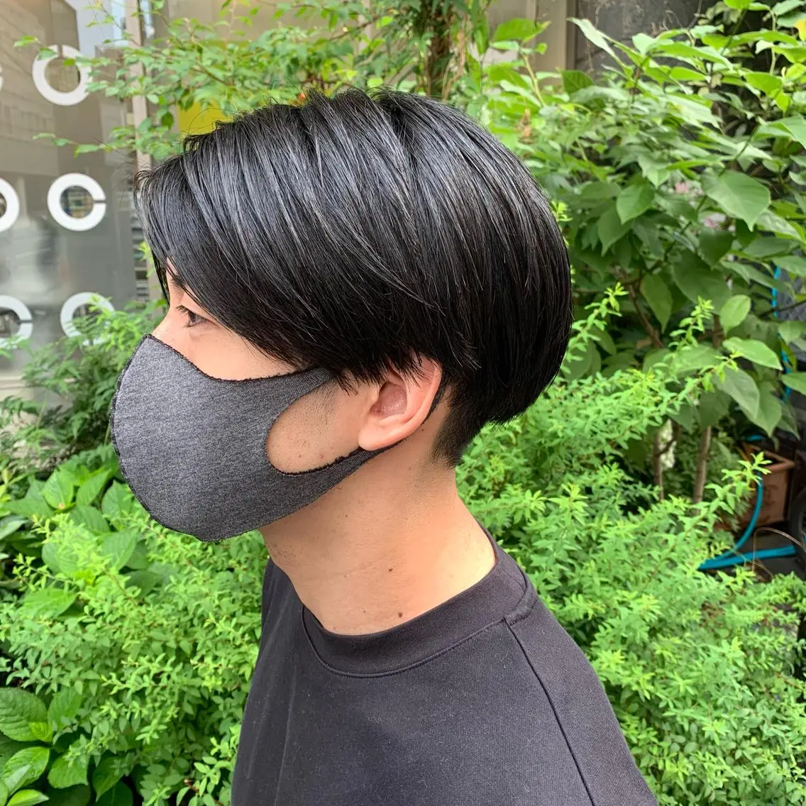 ミディアム メンズ センターパート 刈り上げ Shouei  のヘアスタイル