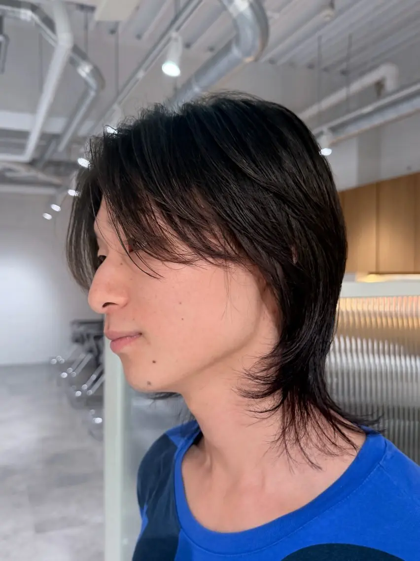 メンズ メンズウルフカット ウルフカット カット 🐰カットモデル募集 🐰大場杏里🐰のヘアスタイル