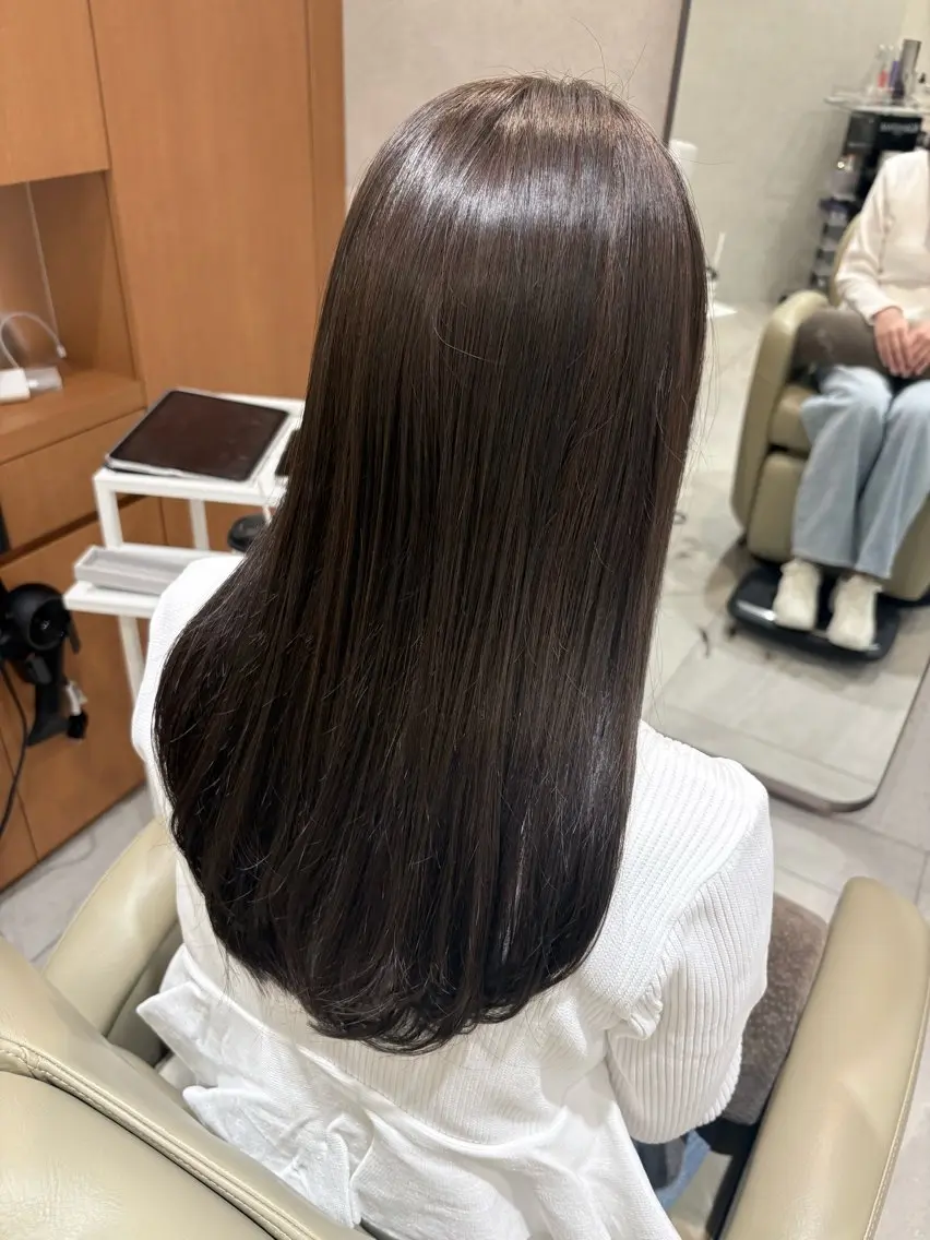 ロング カラー 透明感カラー ヘアカラー 外間 智恵のヘアスタイル