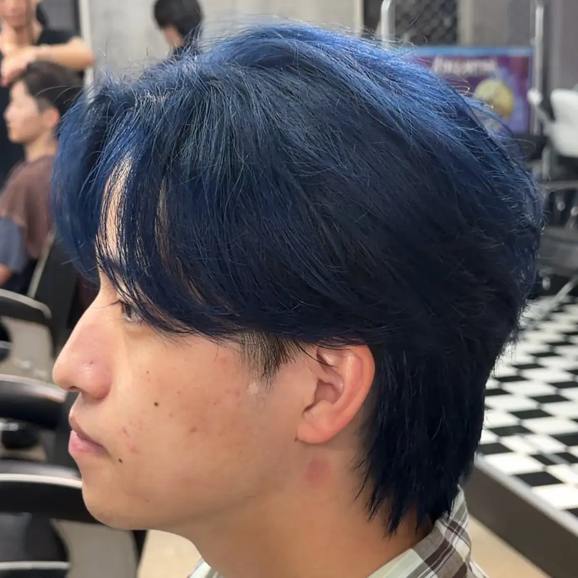 ミディアム カラー メンズ カラー特化/海外系/ ハイライト/豊閃のヘアスタイル