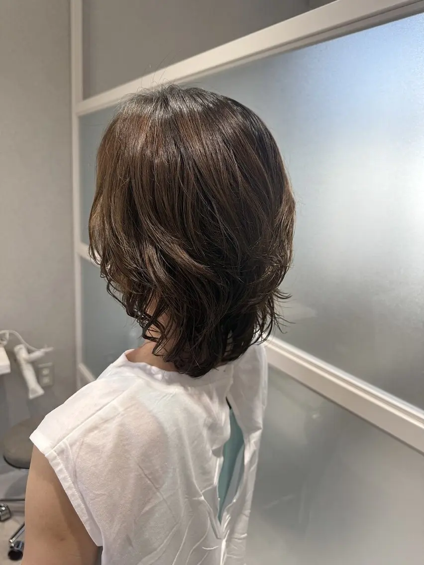 ミディアム カット ヘアカラー 🆕似合わせデザイン カット/髪質改善✨のヘアスタイル