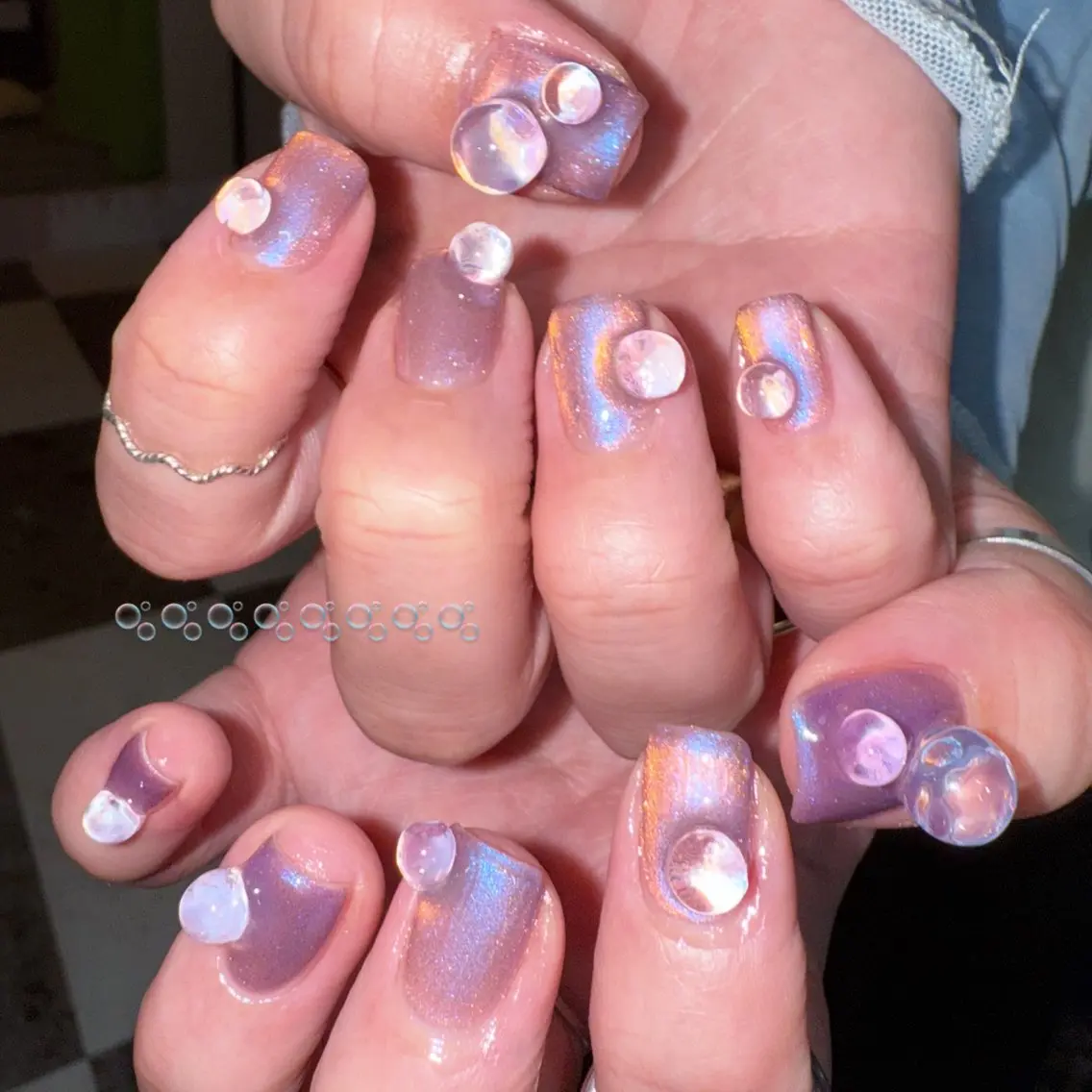 ネイル マグネットネイル シンプルネイル ハンドネイル posa nail モエミのネイルデザイン