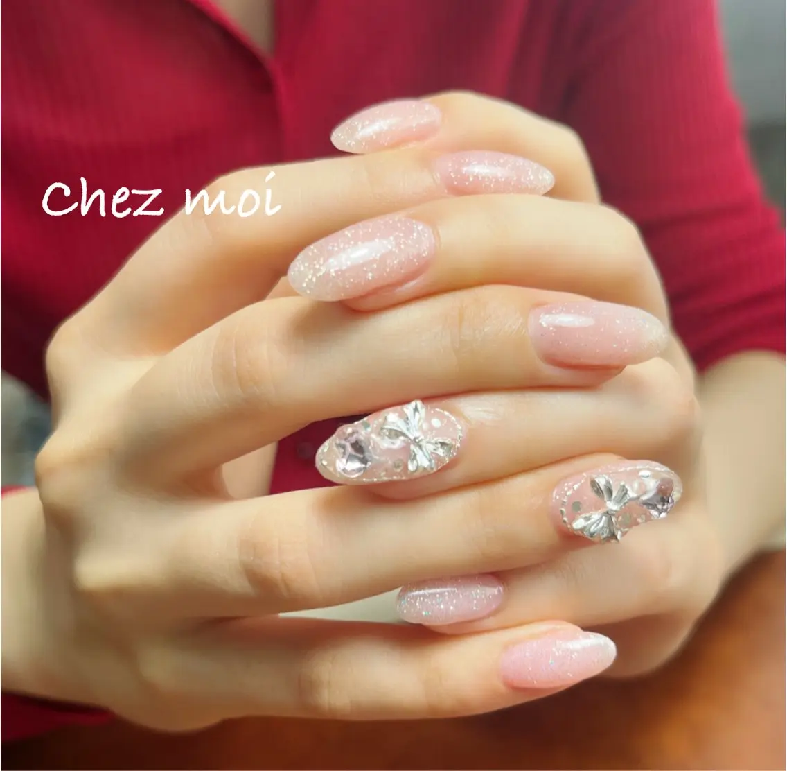 ネイル フラッシュネイル ピンク 🔹Chez-moi 🔹mayuのネイルデザイン