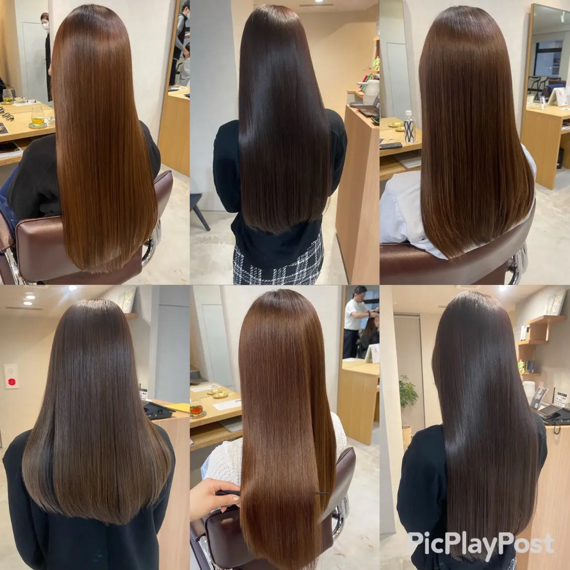 ロング 酸性ストレート ARCHE 心斎橋 常塚のヘアスタイル