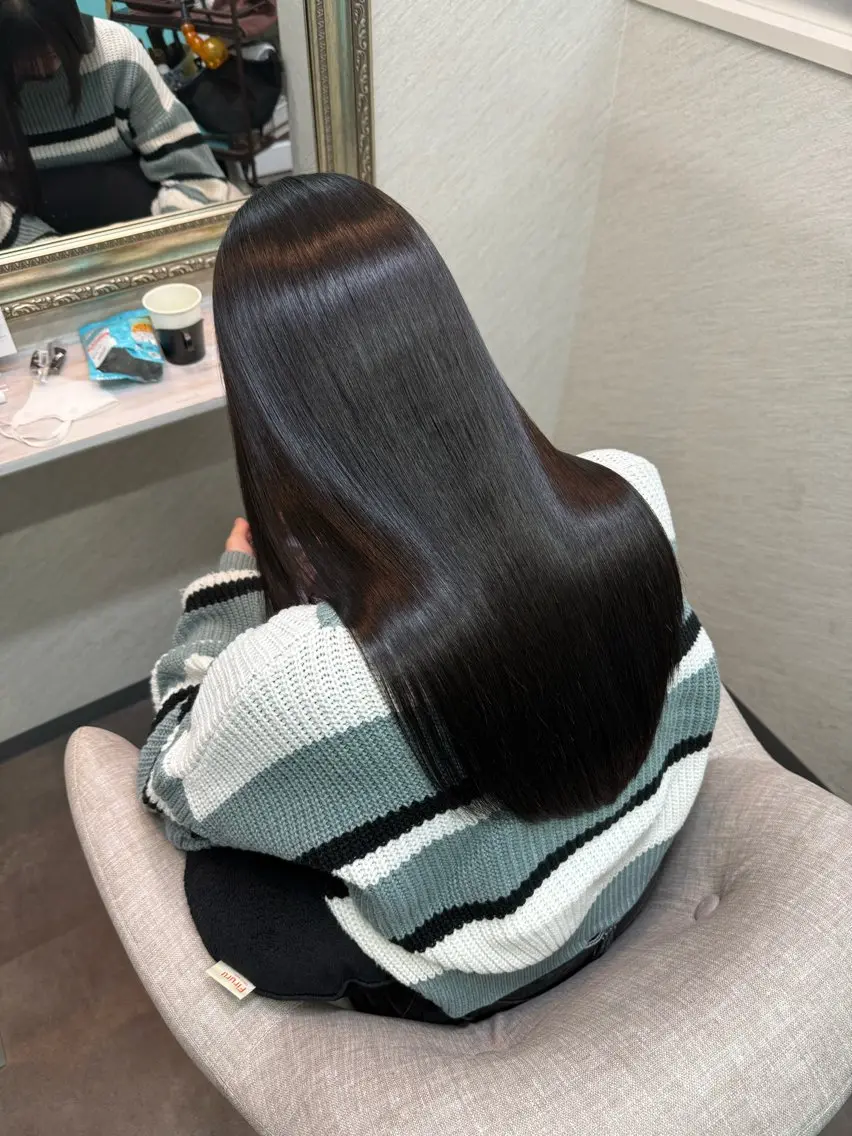 ロング トリートメント ヘッドスパ 髪質改善/縮毛矯正 アンナ🍊のヘアスタイル