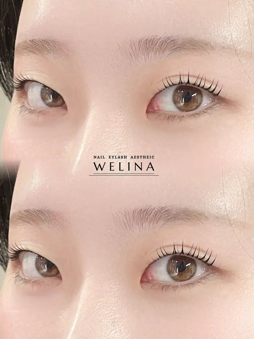 マツエク・マツパ 一重×まつ毛パーマ マツパ welina アイリスト 岩本のマツエク・マツパデザイン