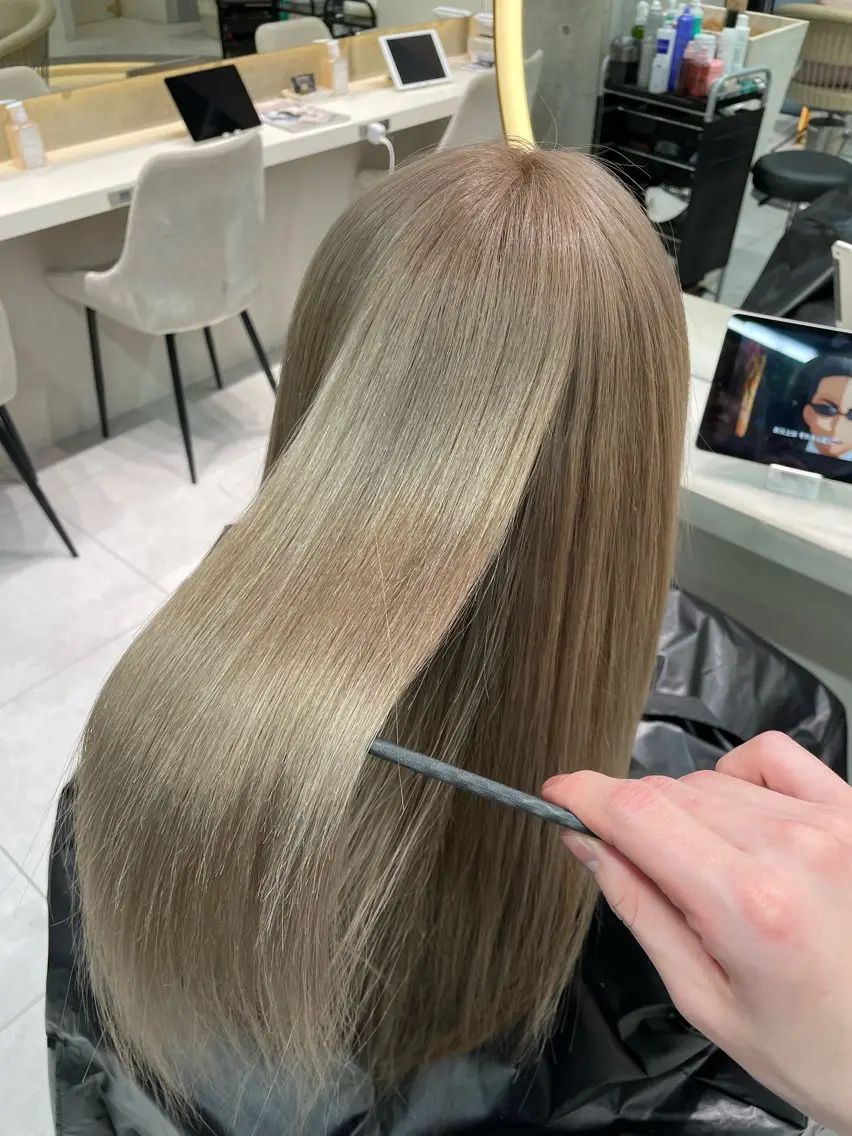 ロング ヘアカラー トリートメント ゆーだい🇰🇷韓国 🇰🇷×髪質改善のヘアスタイル