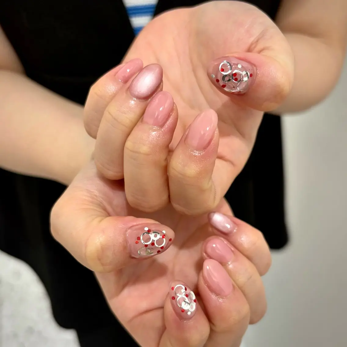 ネイル マグネットネイル メンズネイル ニュアンスネイル ワンカラーネイル シンプルネイル ハンドネイル あいり/ NailLife金山のネイルデザイン