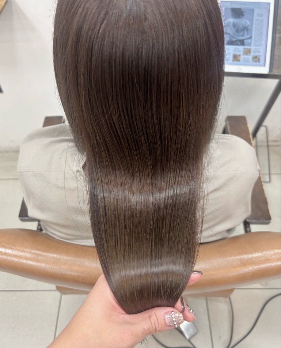 ミディアム カラー 髪質改善 トリートメント カット ヘアカラー トリートメント 頭皮×髪質改善 透明感カラー💎中村のヘアスタイル