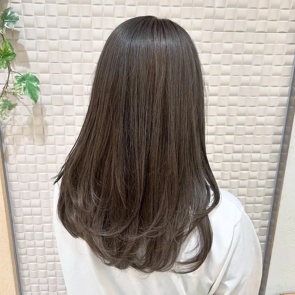 🪞透明感カラー🌱+似合わせカット+髪質改善treatment🫧✨の写真