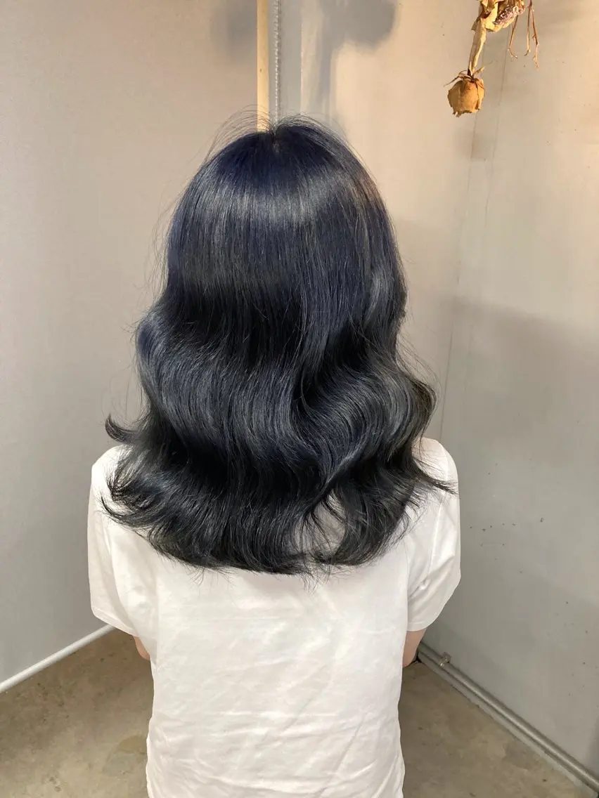 ミディアム 髪質改善 似合わせカット 縮毛矯正 トリートメント カット ヘアカラー トリートメント lok[ロク] 高田馬場のヘアスタイル