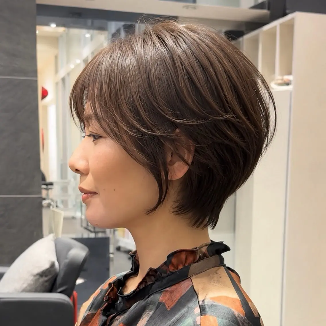 ショート カット ヘアカラー トリートメント 似合わせショート /心斎橋/しゅがーのヘアスタイル
