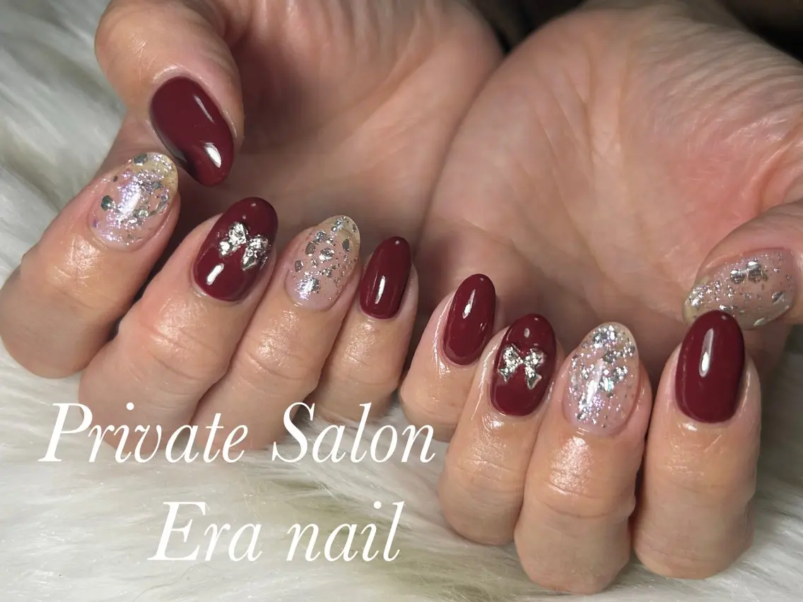 ネイル ボルドー ハンドネイル Era nailのネイルデザイン