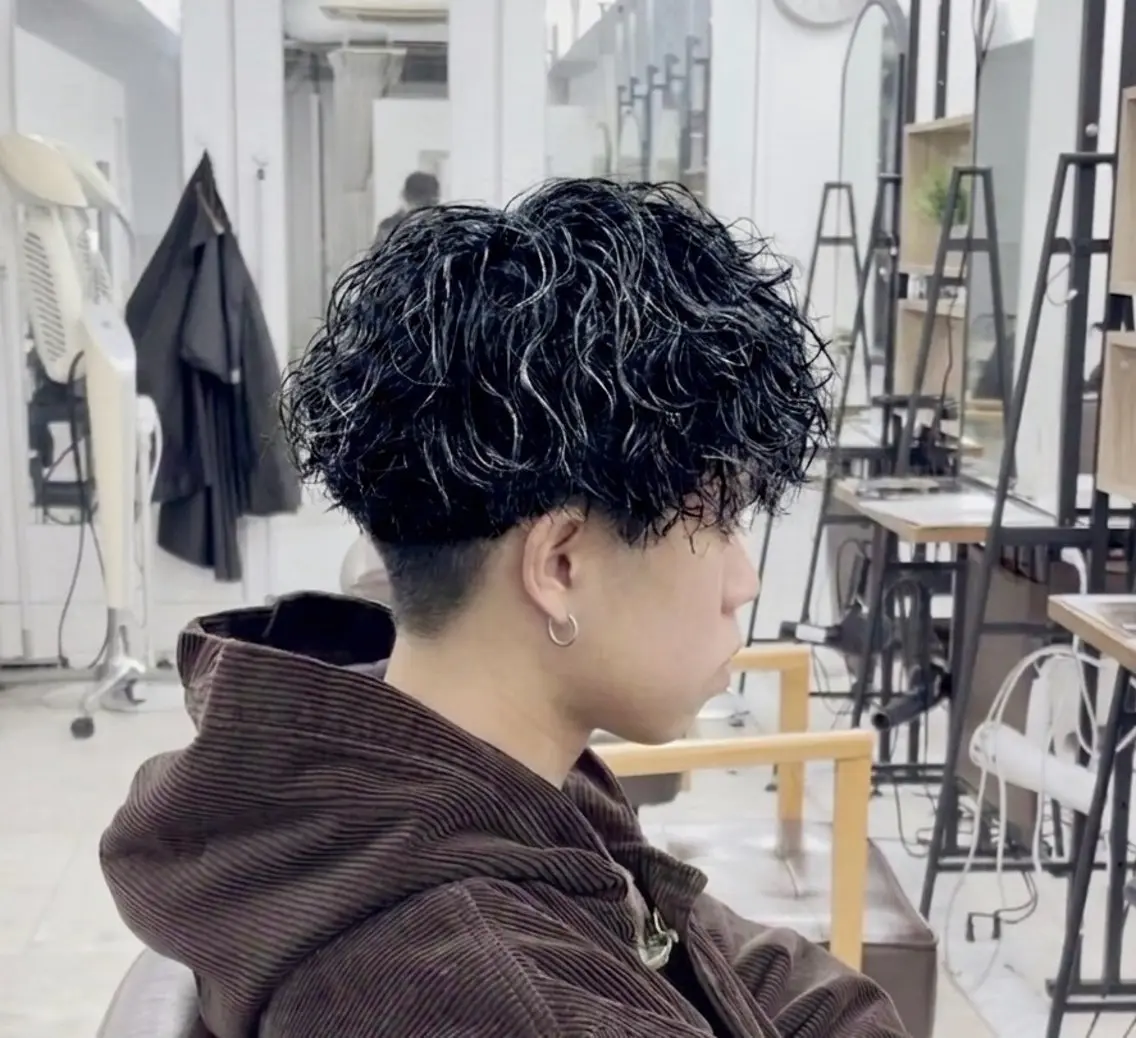 パーマ メンズ カット パーマ 🔥メンズパーマ特化 菅谷尚悠🔥のヘアスタイル