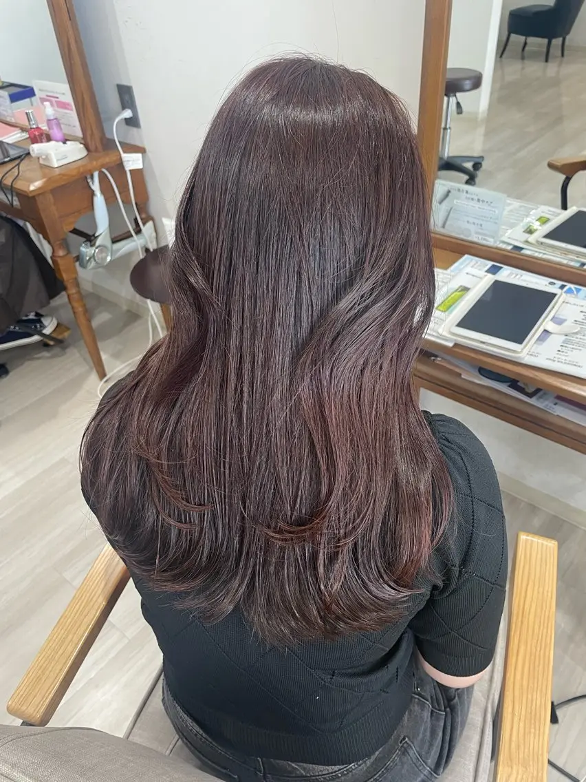 ロング カット ヘアカラー トリートメント 🌷岸 麻衣🌷のヘアスタイル