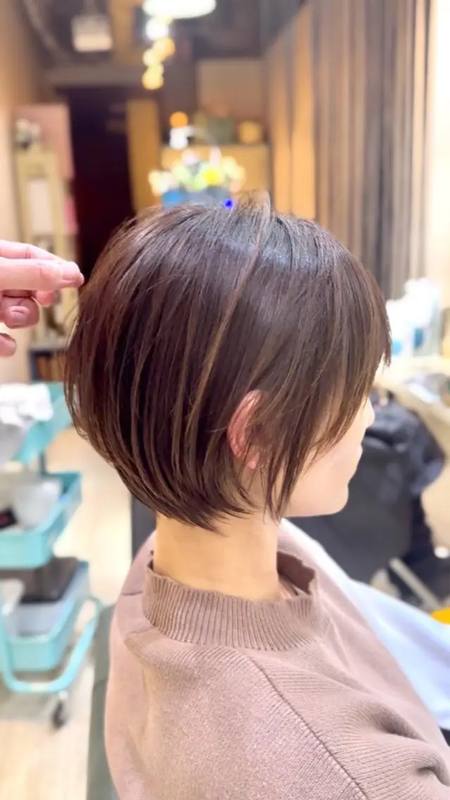 【9月9日16時〜】ショート・ショートボブ限定+ブリーチ無しダブルカラー撮影有[現在の写真とご希望のスタイル写真のご提示の写真