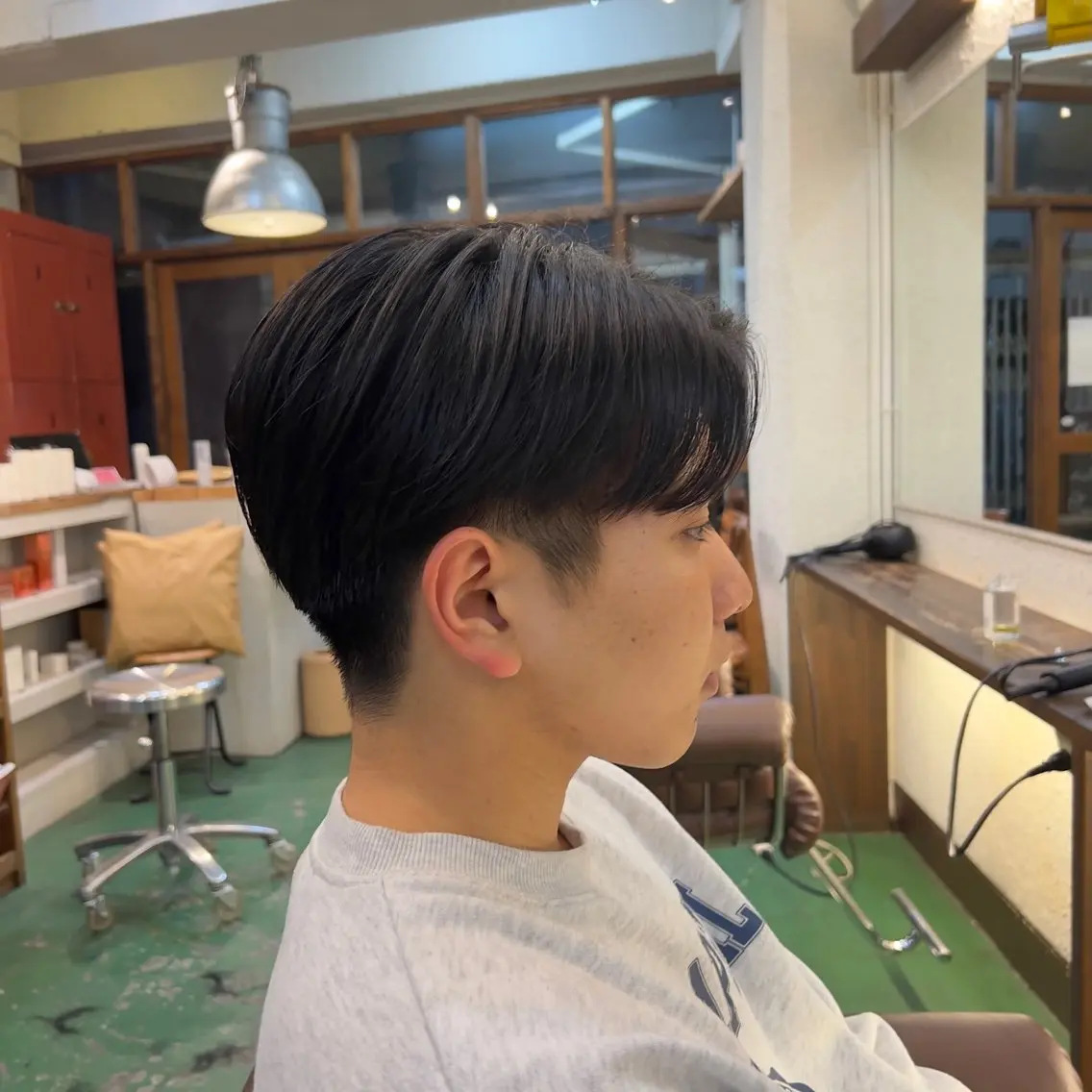 メンズ センターパート カット トリートメント 柔め透明感血色カラー 暖色/レイヤー/ゆいのヘアスタイル