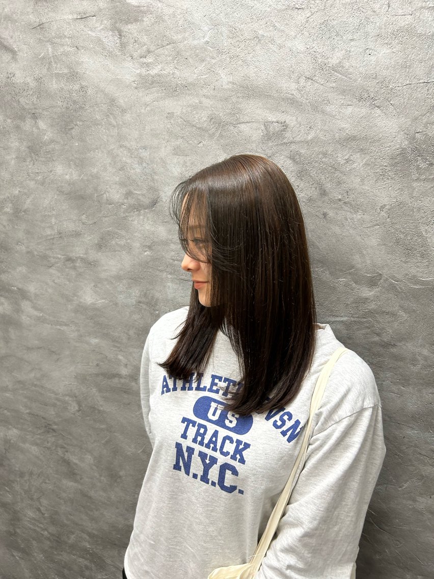 ロング カラー ヘアカラー 酸性ストレート/ ボブ/暖色/リコのヘアスタイル