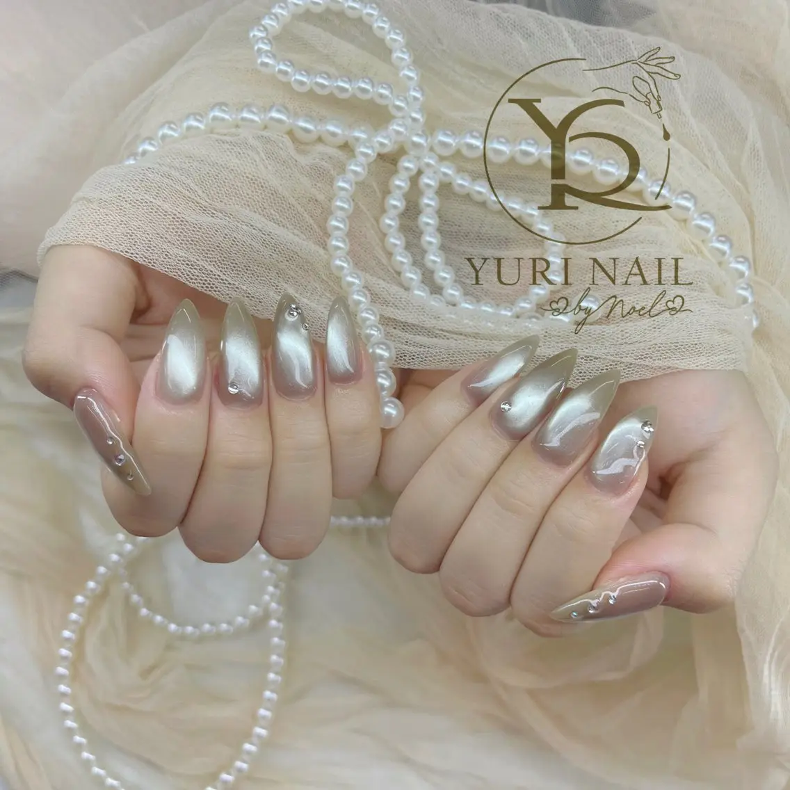ネイル チークネイル フットネイル フレンチネイル グラデーション キラキラネイル ハンドネイル フットネイル ハンドケア YURI Nail Funabashiのネイルデザイン