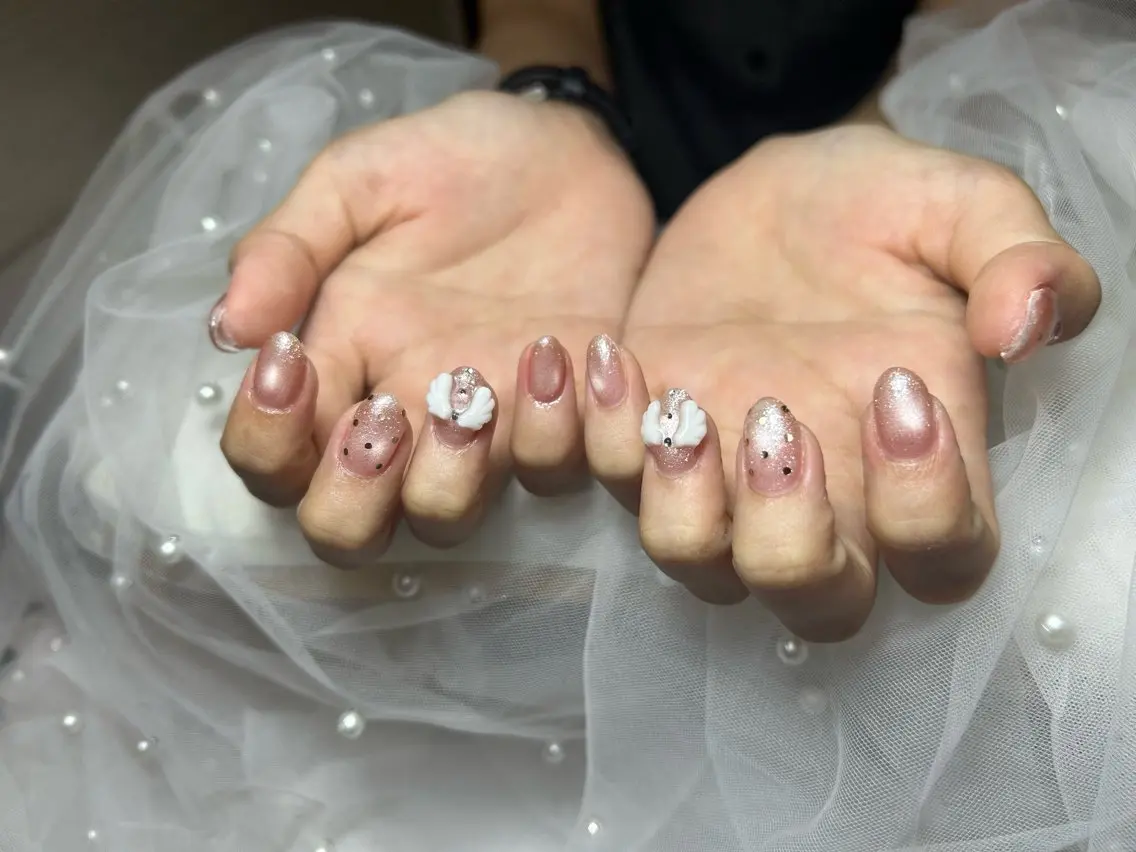 ネイル ハンドネイル 🎀 アネラ しま  🎀のネイルデザイン