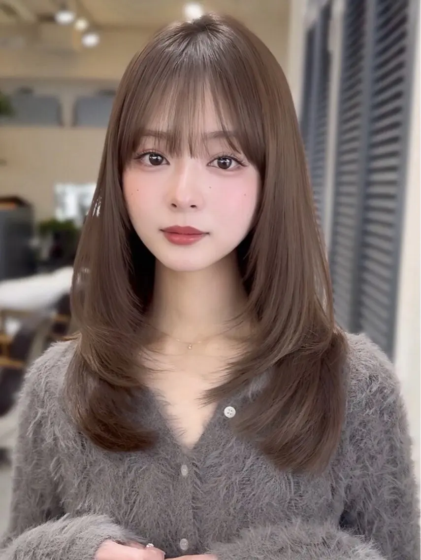 ロング カラー 透明感カラー ʜ ᴀ ʀ ᴜのヘアスタイル