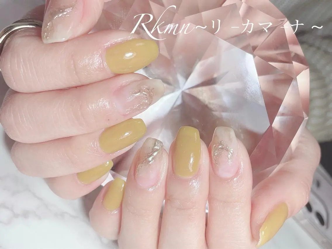 ネイル アートネイル フレンチネイル ジェルネイル グラデーション ミラーネイル ハンドネイル フットネイル ハンドケア Rkmn ~リ-カマ-ナ~のネイルデザイン