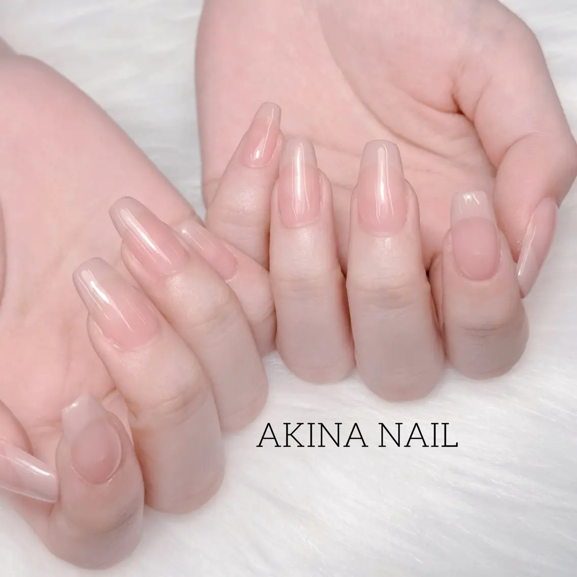 セミロング ハンドネイル Akina Nail 亀戸のネイルデザイン