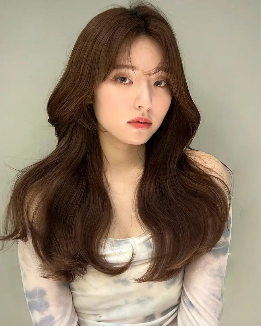 セミロング カラー 盛れ🎀韓国ヘア 美艶🇰🇷なるみのヘアスタイル