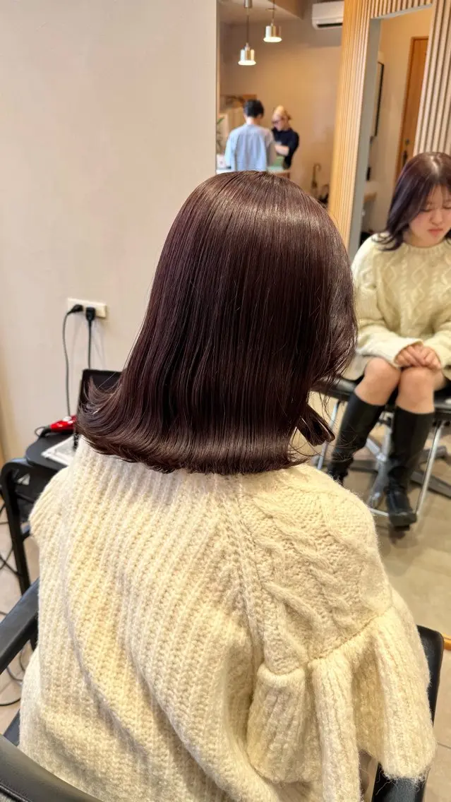 ミディアム 愛花/久屋大通/ 切りっぱなしボブのヘアスタイル